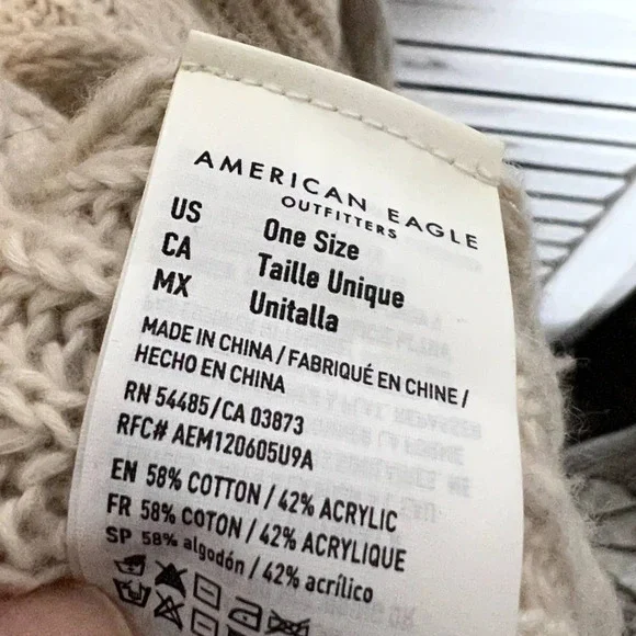 American EAGLE Women's Boho Open Front Cardigan Kimono Sweater Short Sleeve OS - Picture 11 of 15